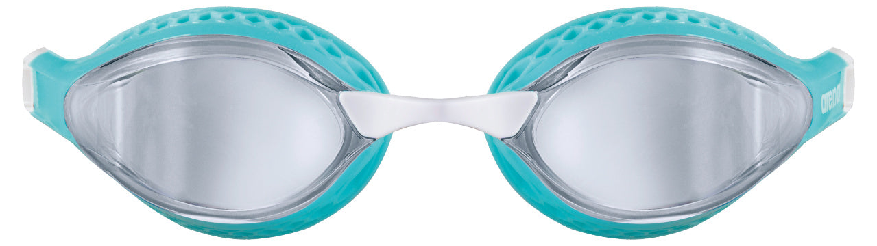 Arena Airspeed Mirror Racing Goggles - Silver/Turquoise