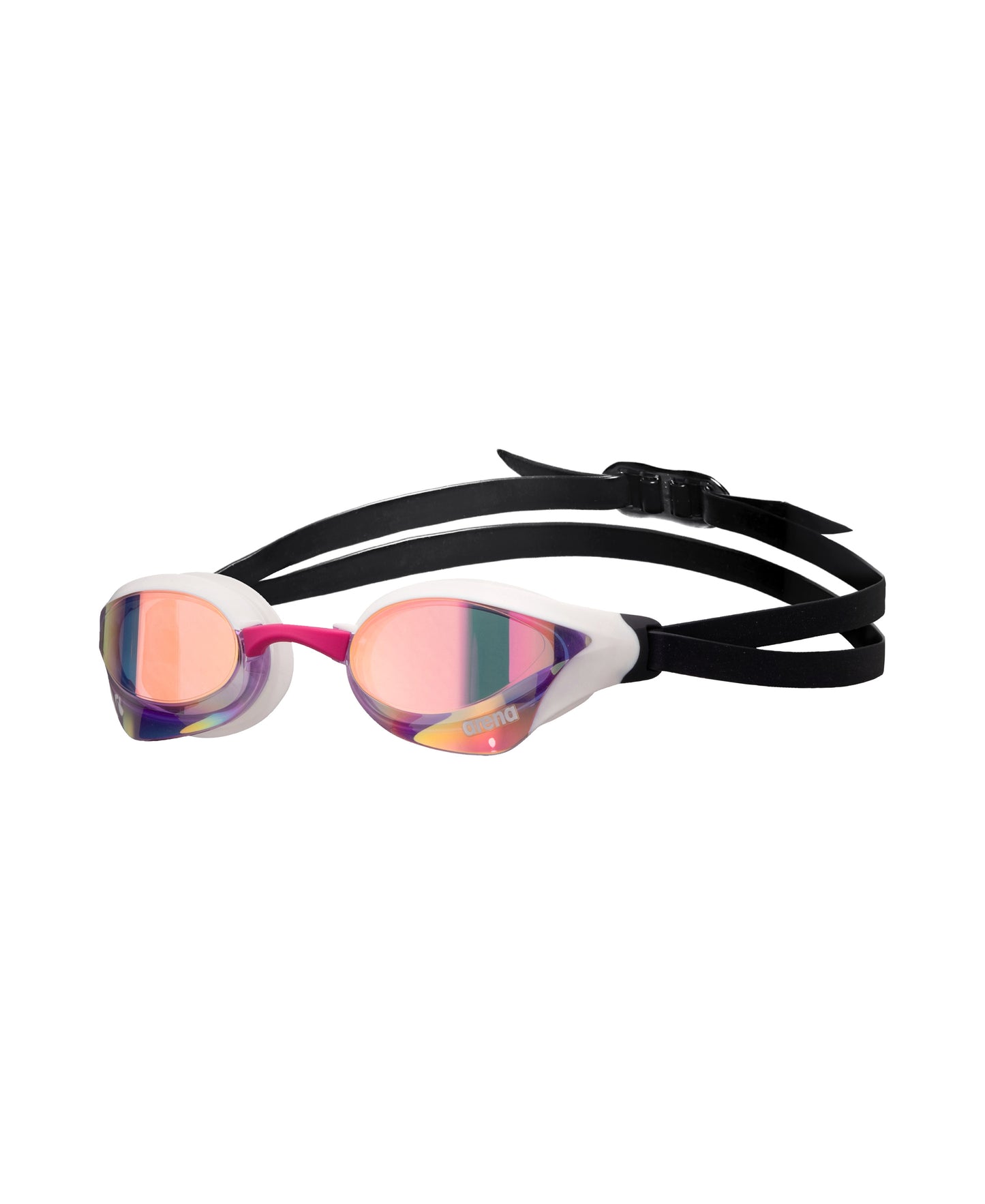 Arena Cobra Core Swipe Mirror Racing Goggles - Pink/White