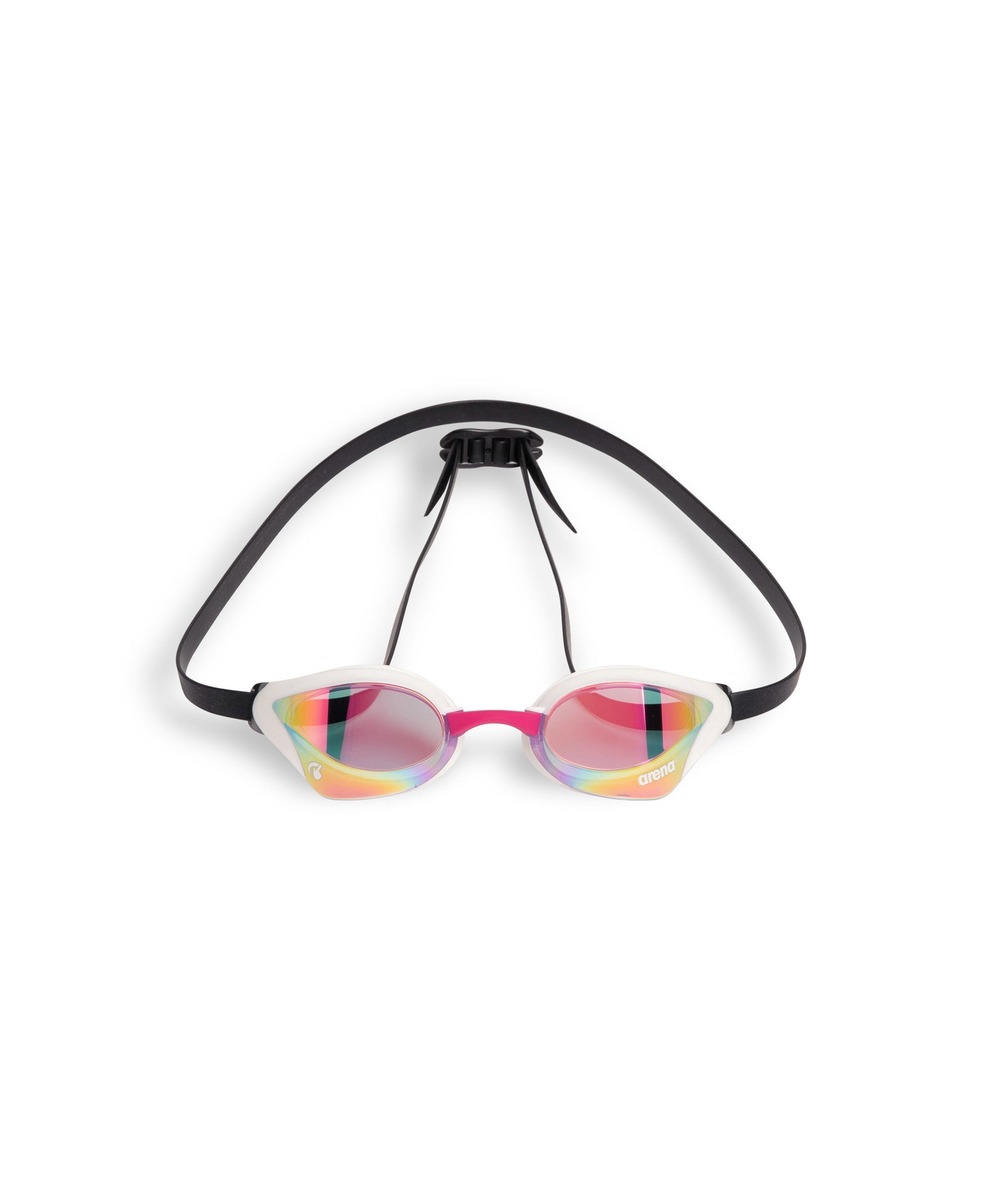 Arena Cobra Core Swipe Mirror Racing Goggles - Pink/White