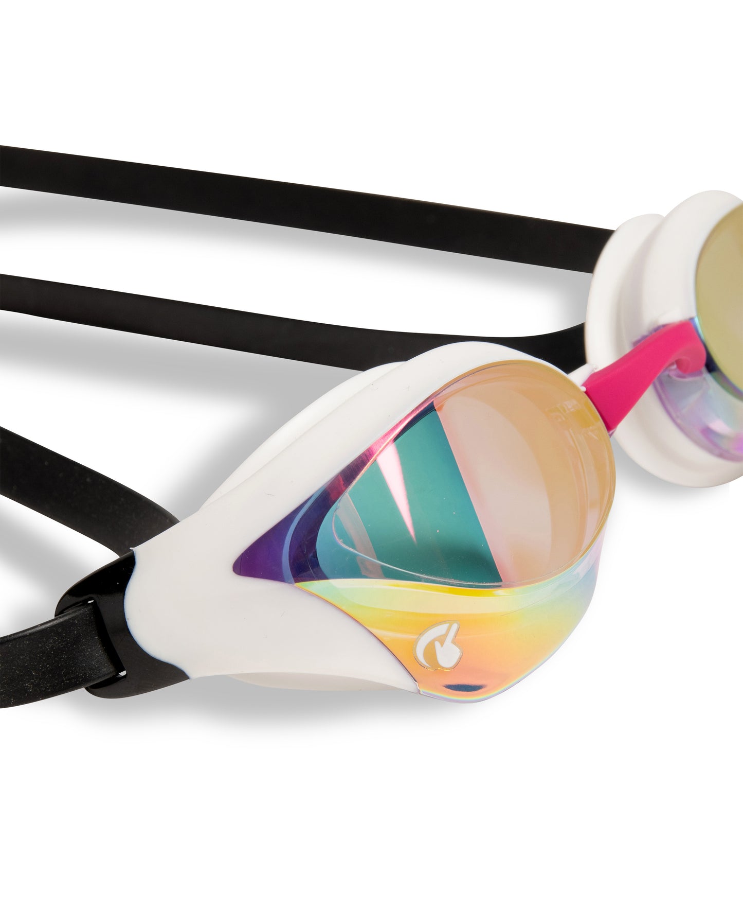 Arena Cobra Core Swipe Mirror Racing Goggles - Pink/White