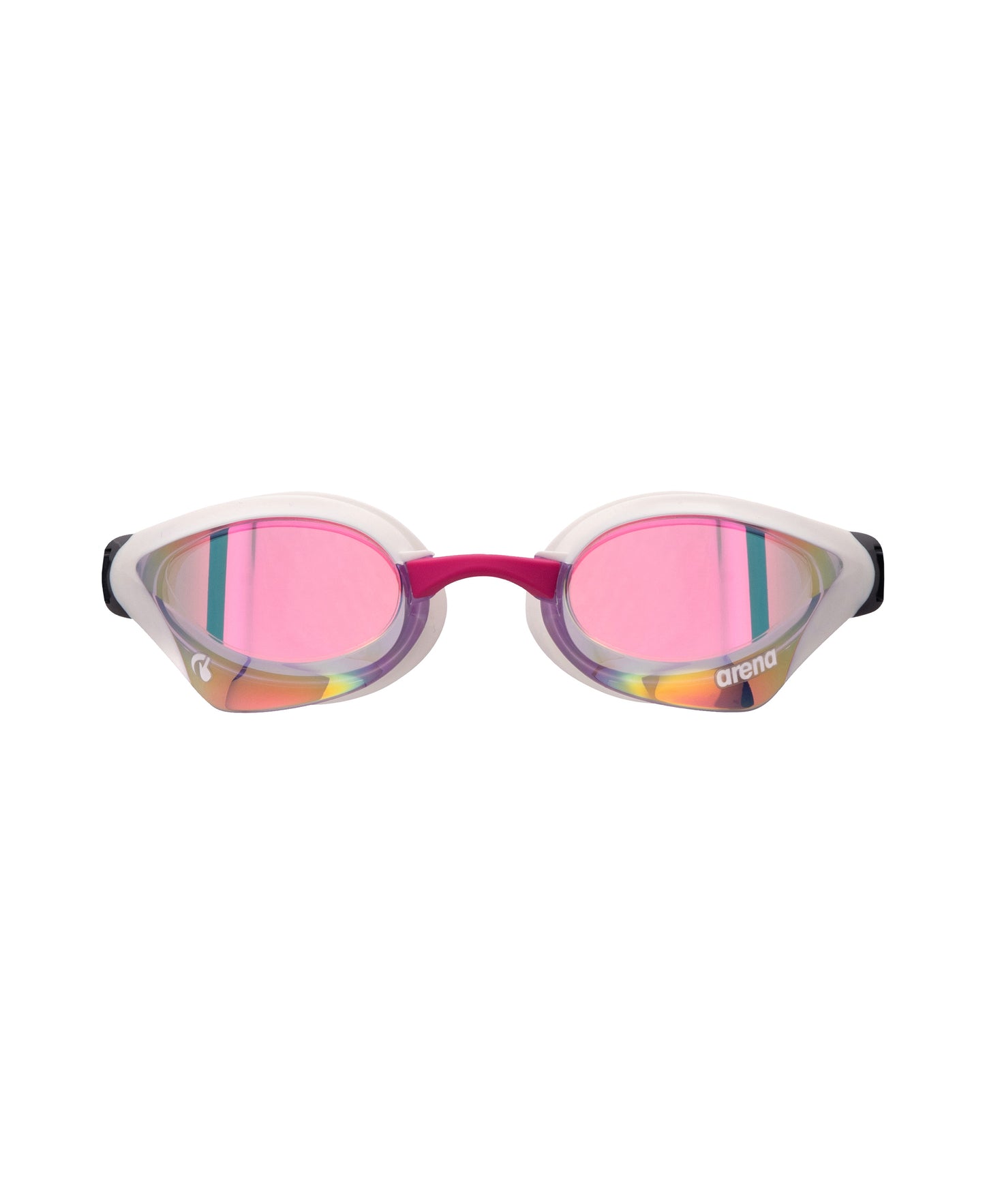 Arena Cobra Core Swipe Mirror Racing Goggles - Pink/White