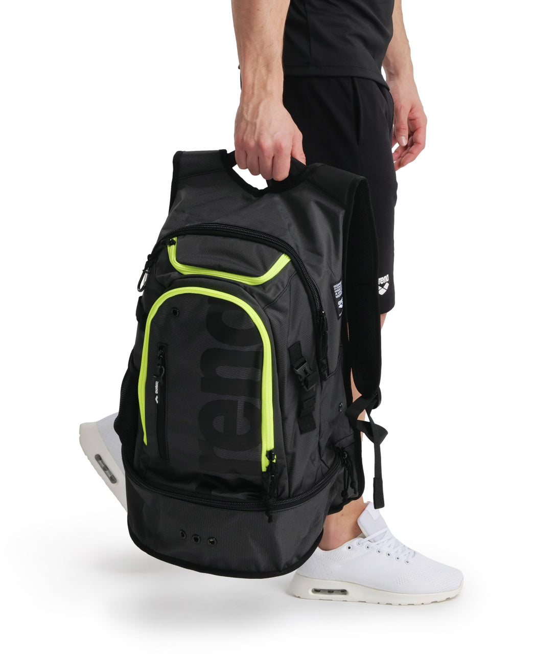 Arena Fastpack 3.0 Backpack - Smoke/Yellow - All4Swim
