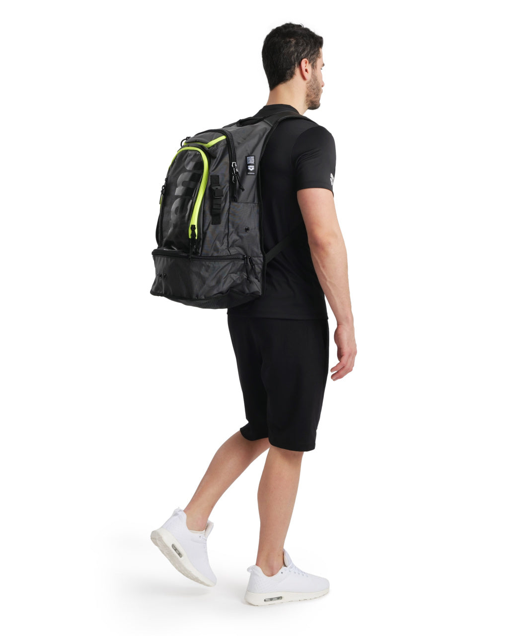 Arena Fastpack 3.0 Backpack - Smoke/Yellow - All4Swim