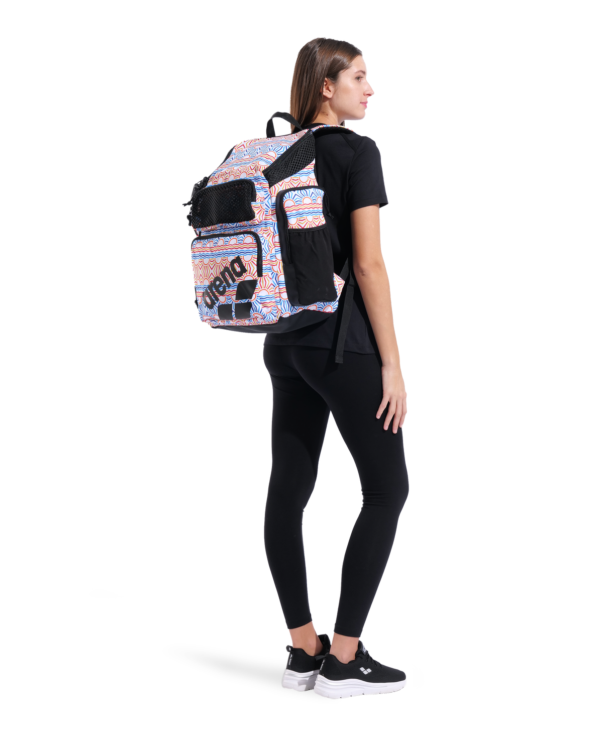 Arena One Go Swim Sports Travel Backpack Allover 45L - Sunrise