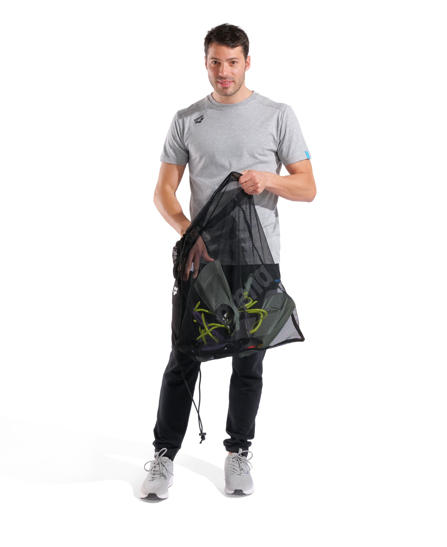 Arena One Go Pool Sack Mesh Bag - Black