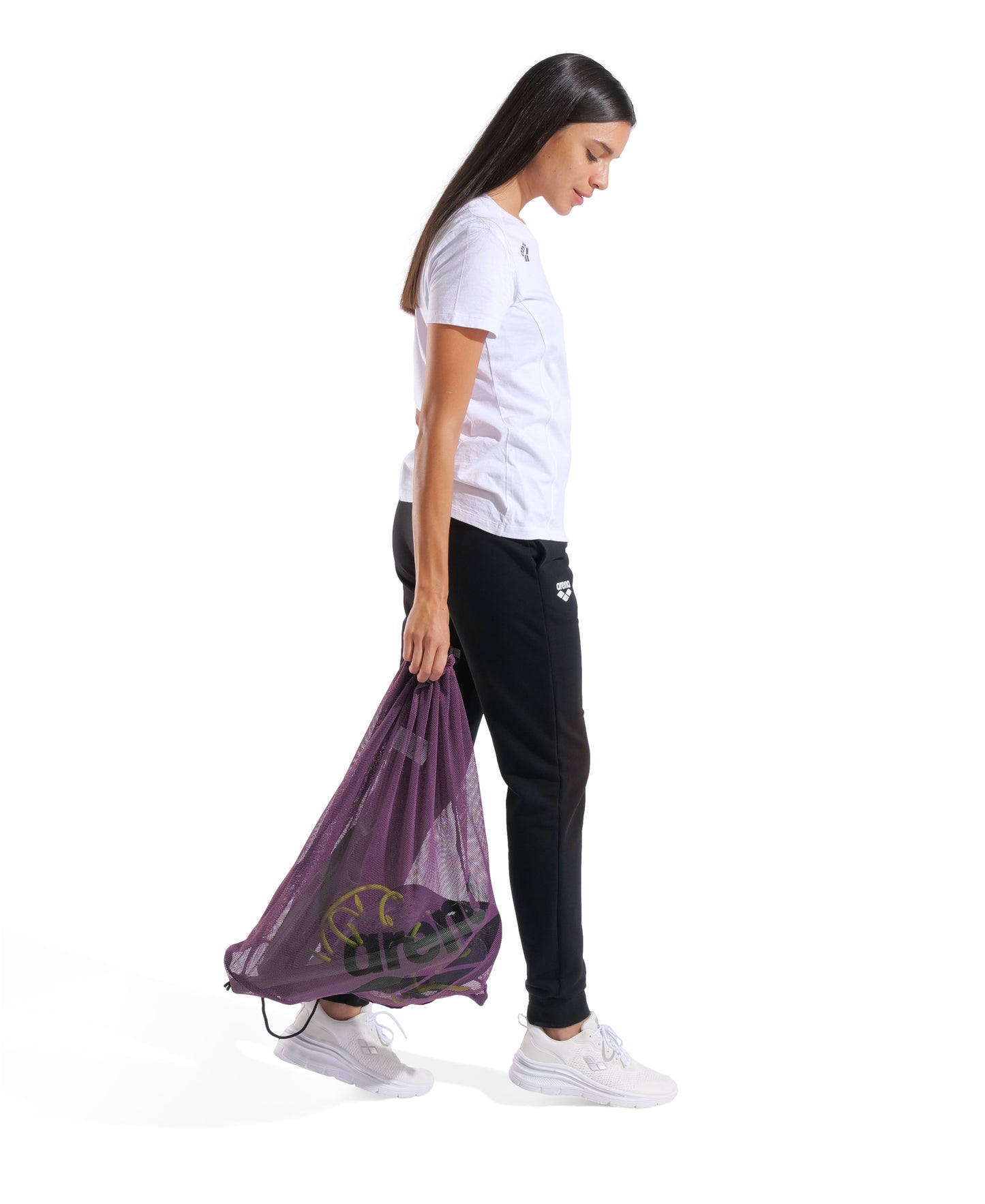 Arena One Go Pool Sack Mesh Bag - Plum