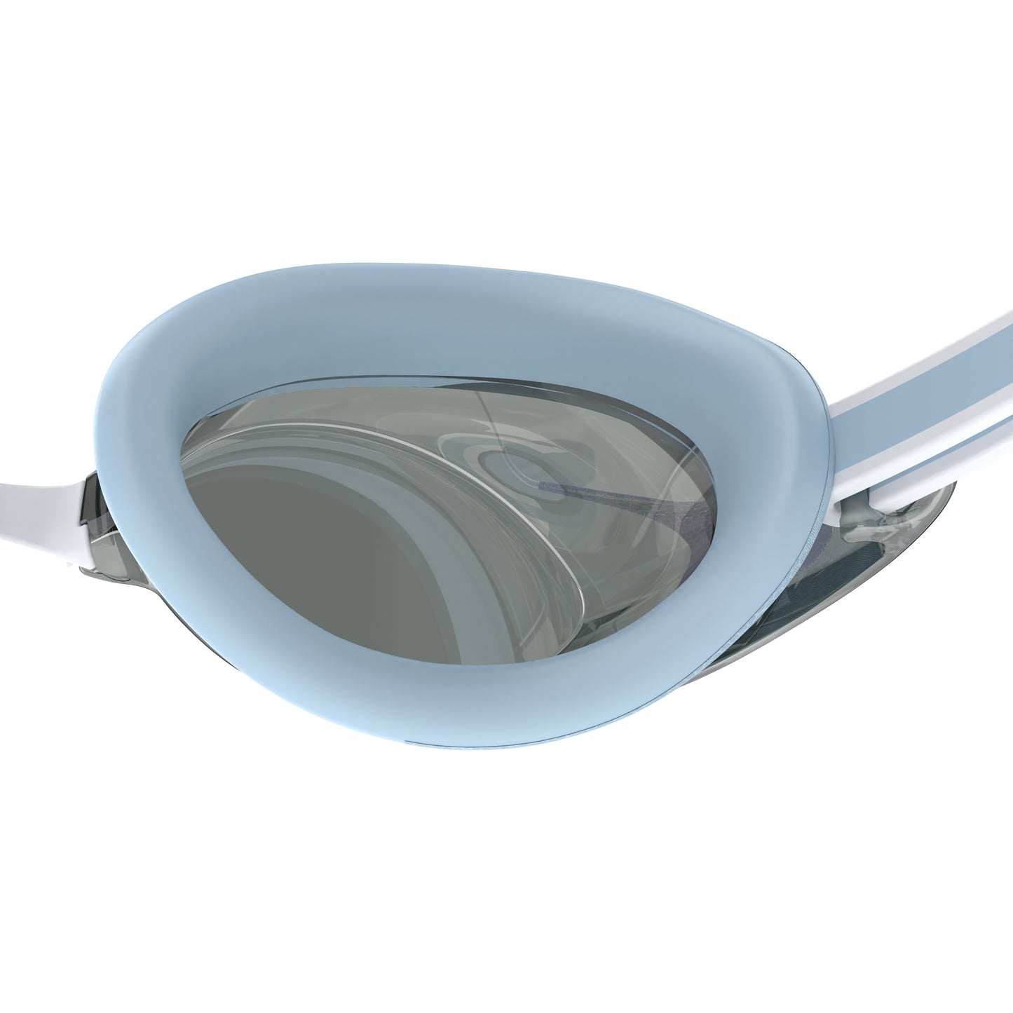 Speedo Women's Vanquisher 3.0 Mirror Goggle - Light Blue/Silver