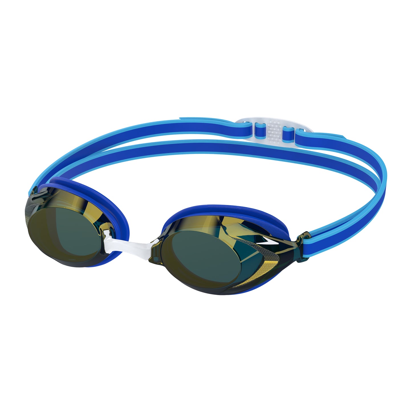 Speedo Junior Vanquisher 3.0 Mirror Goggle - Blue/Gold