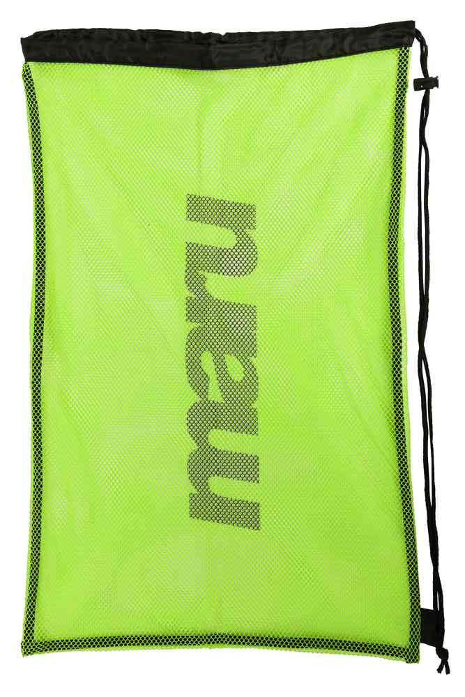 Maru Mesh Drawstring Swim Kit Bag - Grand Sac Maille Pour Maillots, Palmes Et Planches