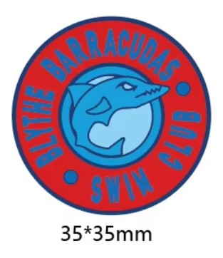 Breloque pour chaussures Blythe Swimming Club - Ronde