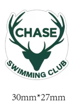 Breloque pour chaussures Chase Swimming Club - Blanc