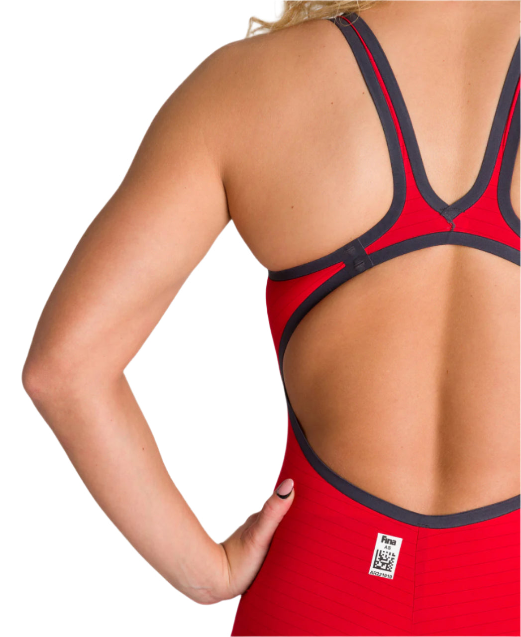 Arena Women's Open-Back Powerskin Carbon Air2 Kneeskin - Red - All4Swim