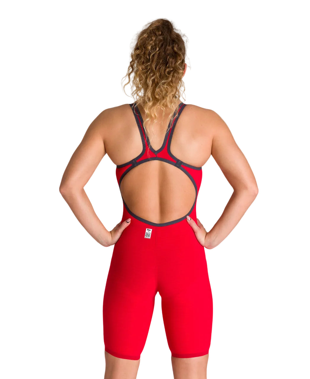 Genouillère Arena Powerskin Carbon Air2 à dos ouvert pour femme - Rouge