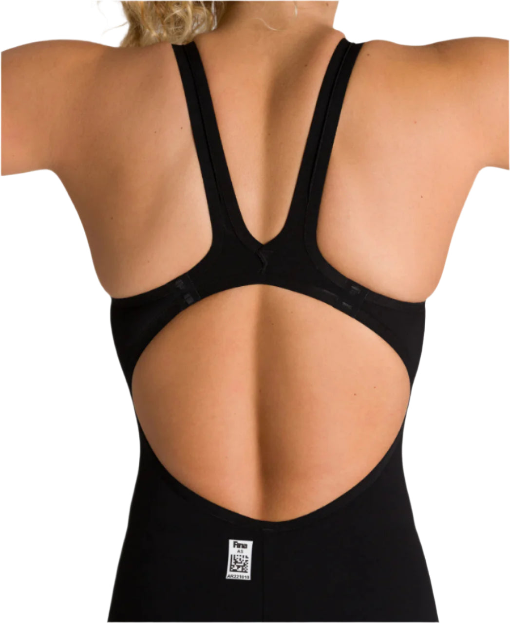 Arena Women's Open-Back Powerskin Carbon Air2 Kneeskin - Black - All4Swim
