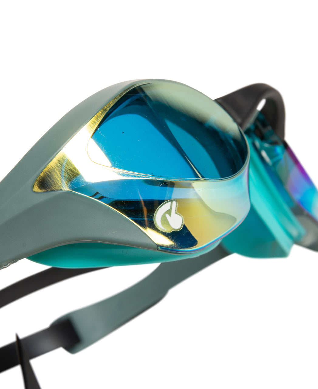 Arena Unisex Cobra Ultra Swipe Mirror Racing Goggles - Aqua/Sage/Peacock