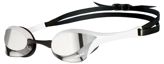 Lunettes de course Arena Cobra Ultra Swipe Mirror - Argent/Blanc
