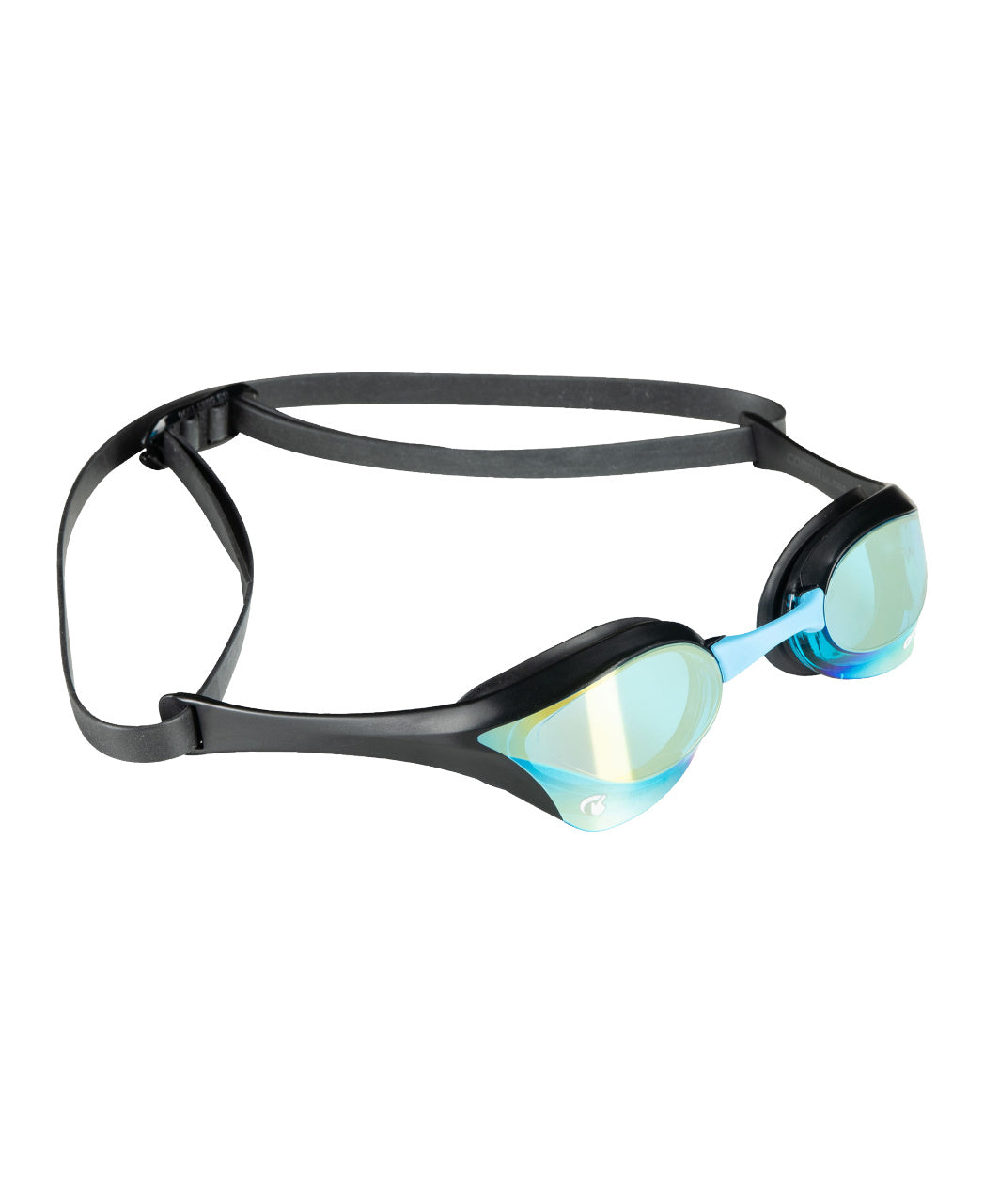Arena Unisex Cobra Ultra Swipe Mirror Racing Goggles - Black/Aqua
