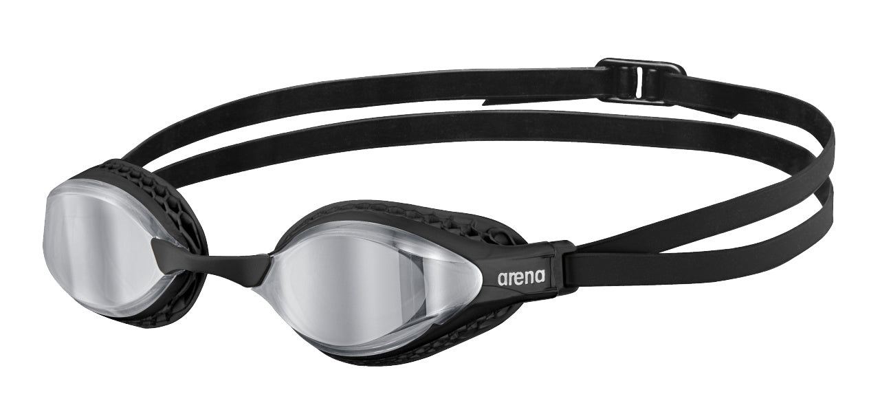Arena Unisex Airspeed Mirror Racing Goggles - Silver/Black - All4Swim