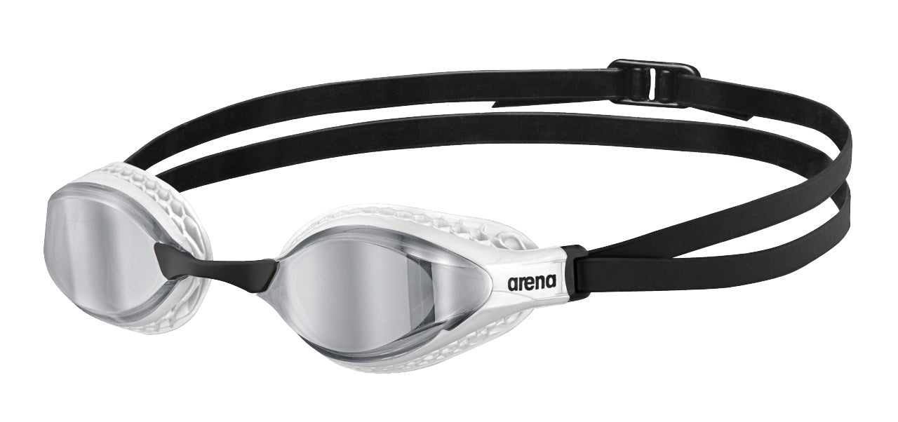 Arena Unisex Airspeed Mirror Racing Goggles - Silver/White - All4Swim