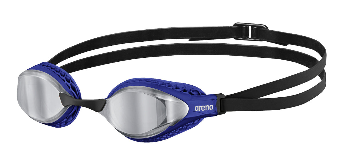 Arena Airspeed Mirror Racing Goggles - Silver/Blue