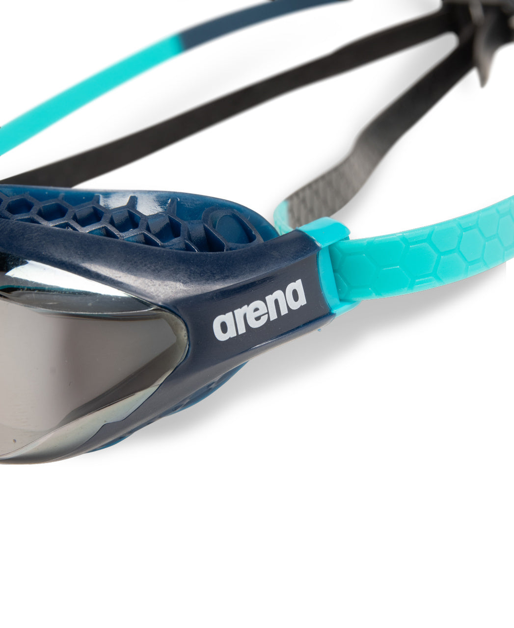 Lunettes de course Arena Airspeed Mirror - Argent/Bleu marine/Eau