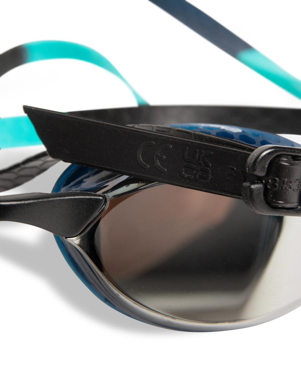 Lunettes de course Arena Airspeed Mirror - Argent/Bleu marine/Eau