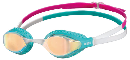 Arena Airspeed Mirror Racing Goggles - Copper/Turquoise
