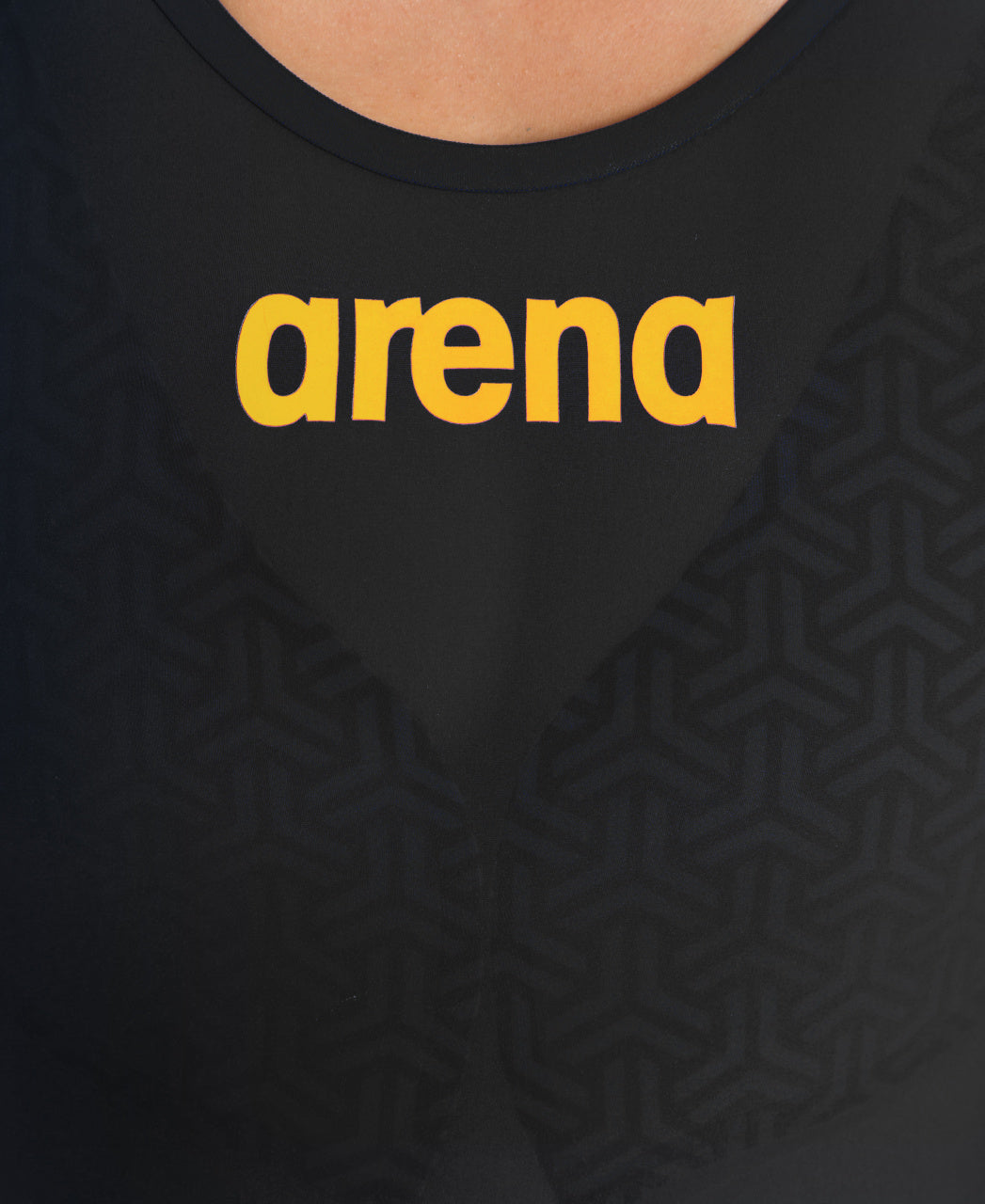 Genouillères Arena Powerskin Carbon Glide à dos ouvert pour femme – Noir/Or