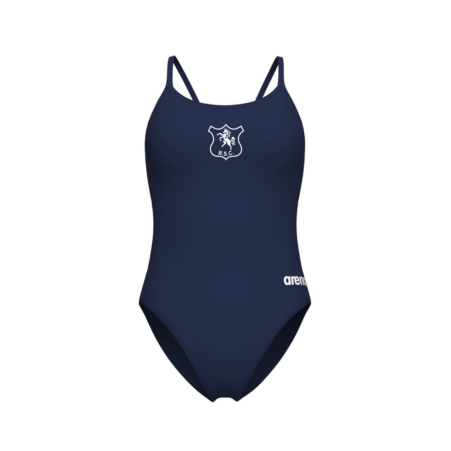 Maillot de bain femme COS Arena avec dos en dentelle unie - Rouge