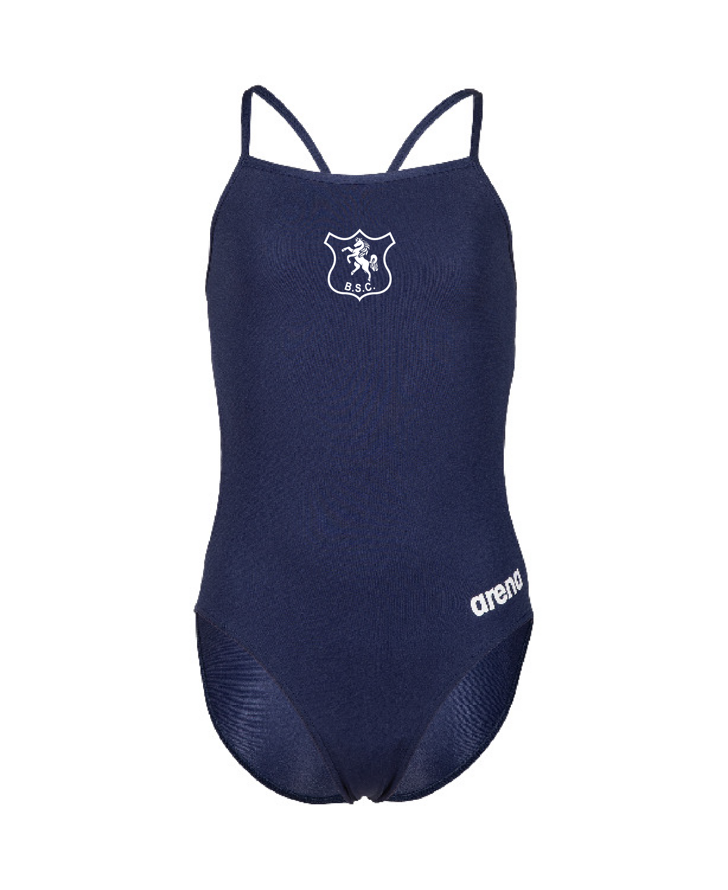 Beckenham SC Arena Girls Solid Challenge Back Swimsuit - Navy