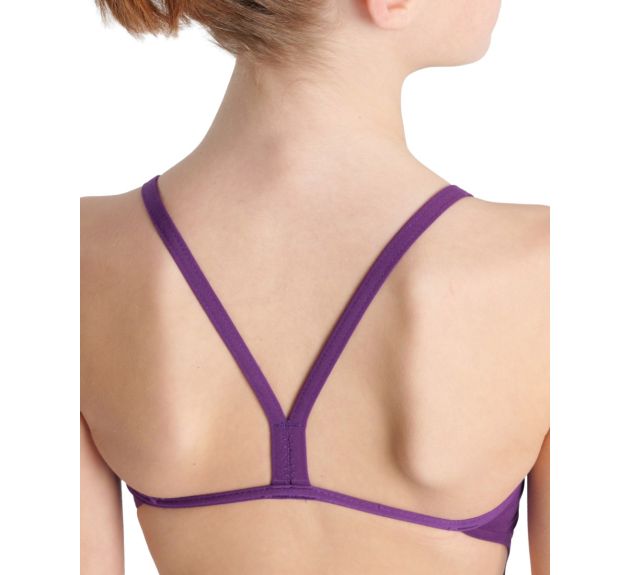 Arena Performance Girls' Solid Team Challenge Swimsuit - Plum - All4Swim
