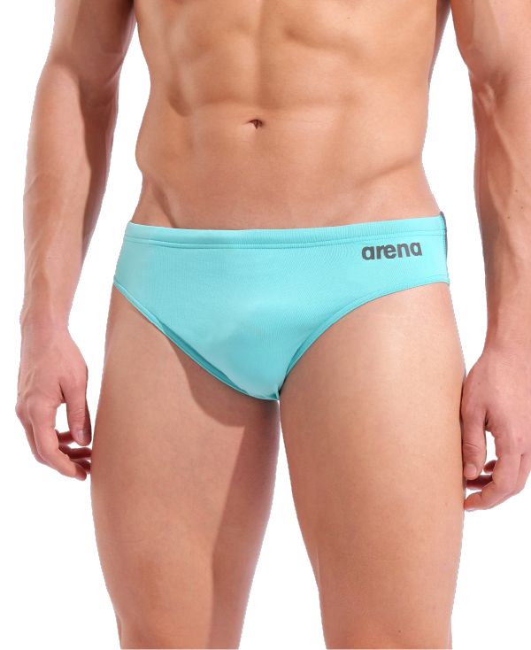 Arena Performance Men's Solid Swim Brief - Water/Asphalt