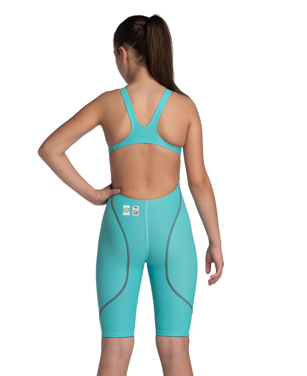 Arena Girls Powerskin ST Next Openback - Aquamarine - All4Swim