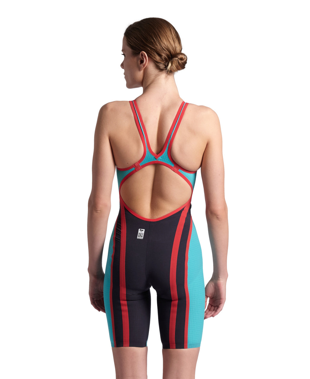 Arena Women's Open-Back Powerskin Carbon Core FX Kneeskin - Turqoise - All4Swim