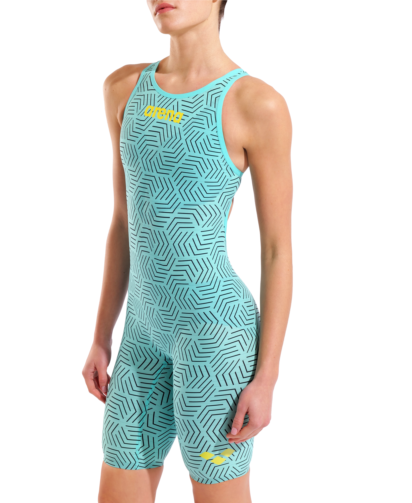 Genouillère Arena Powerskin Carbon Air2 à dos ouvert pour femme - Rouge