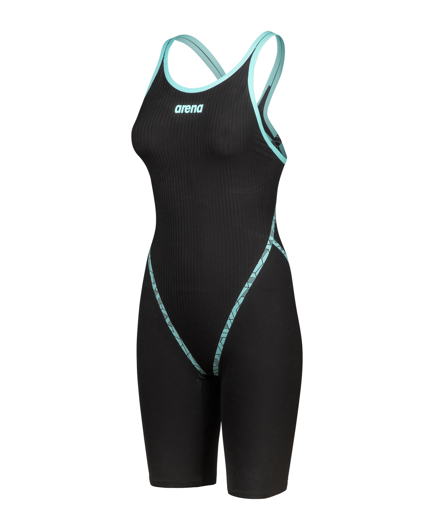 Arena Women's Closed-Back Powerskin Primo Kneeskin - Black/Teal