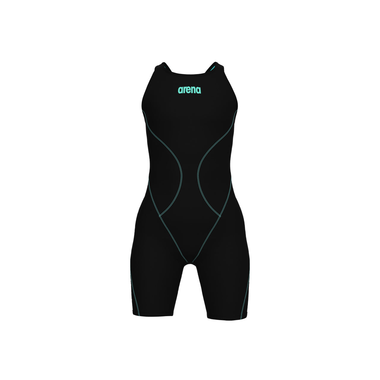 Arena Girls' Powerskin Impulso Kneeskin Swim Racing Suit - Black - All4Swim