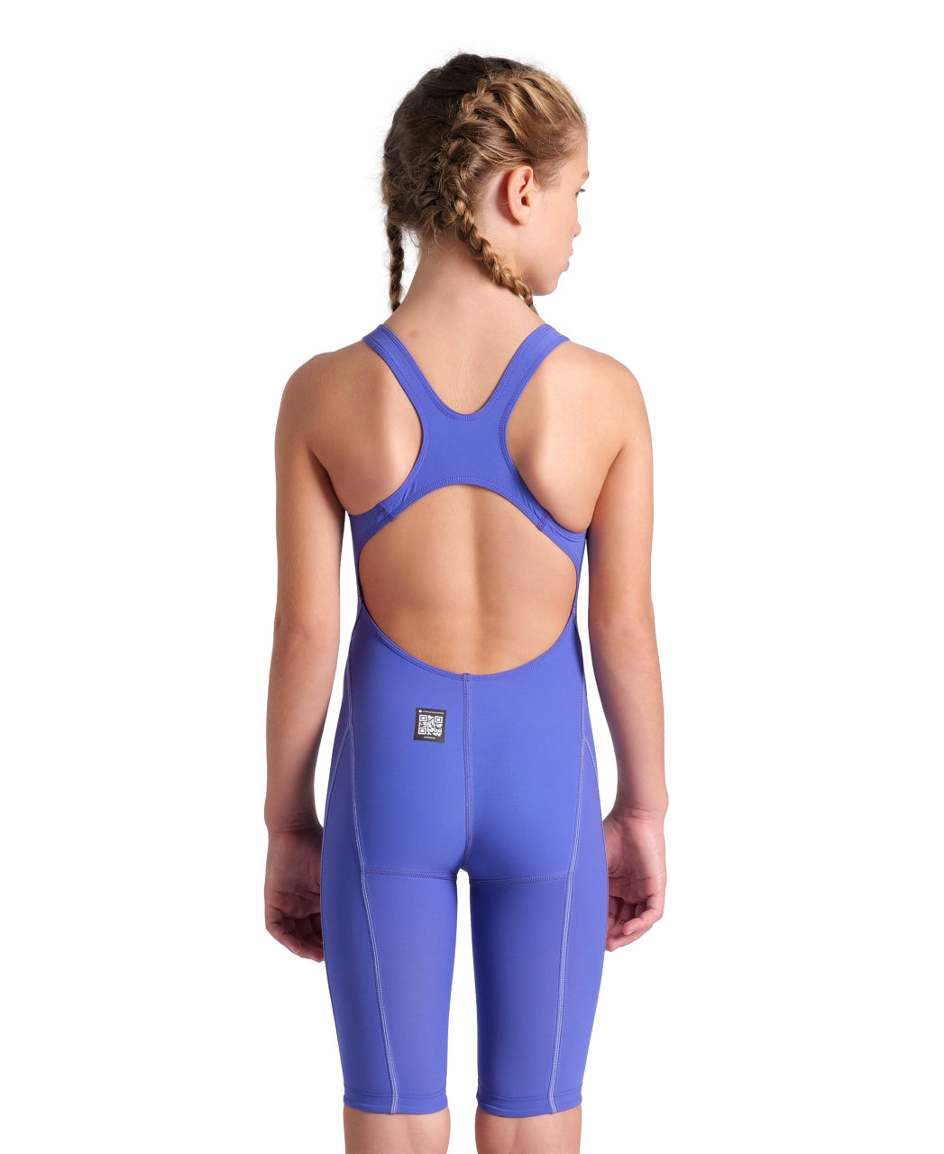 Arena Girls' Powerskin Impulso Kneeskin Swim Racing Suit - Future Dusk (Purple) - All4Swim