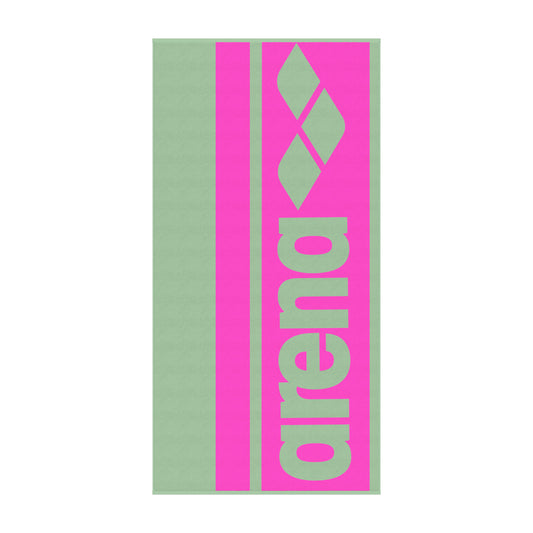 Arena Cotton Jacquard Pool Towel - Green/Pink