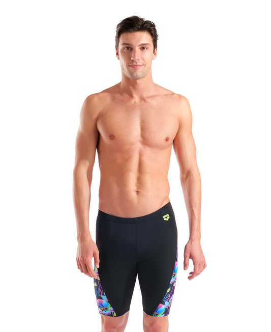 Maillot de bain Arena Solid Team pour homme - Asphalte/Corail