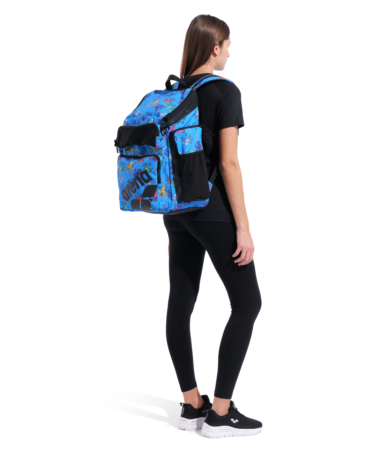 Arena One Go Swim Sports Travel Backpack Allover 45L - Octopus