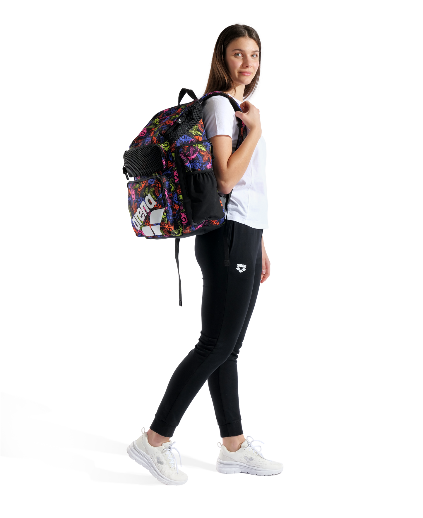 Arena One Go Swim Sports Travel Backpack Allover 45L - Sea Turtle