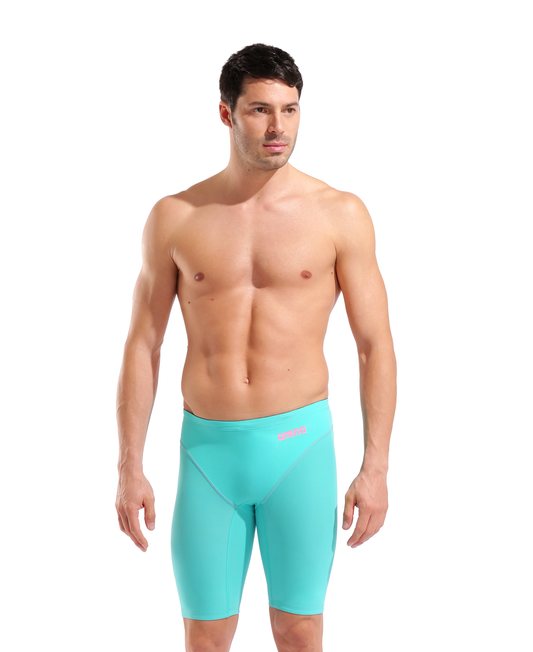Arena Men's Powerskin Impulso Race Jammer - Limited Edition - Shocking Pink/Water