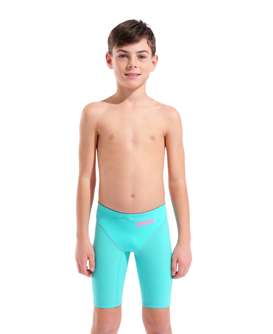 Arena Boys Powerskin Impulso Race Jammer - Limited Edition - Shocking Pink/Water