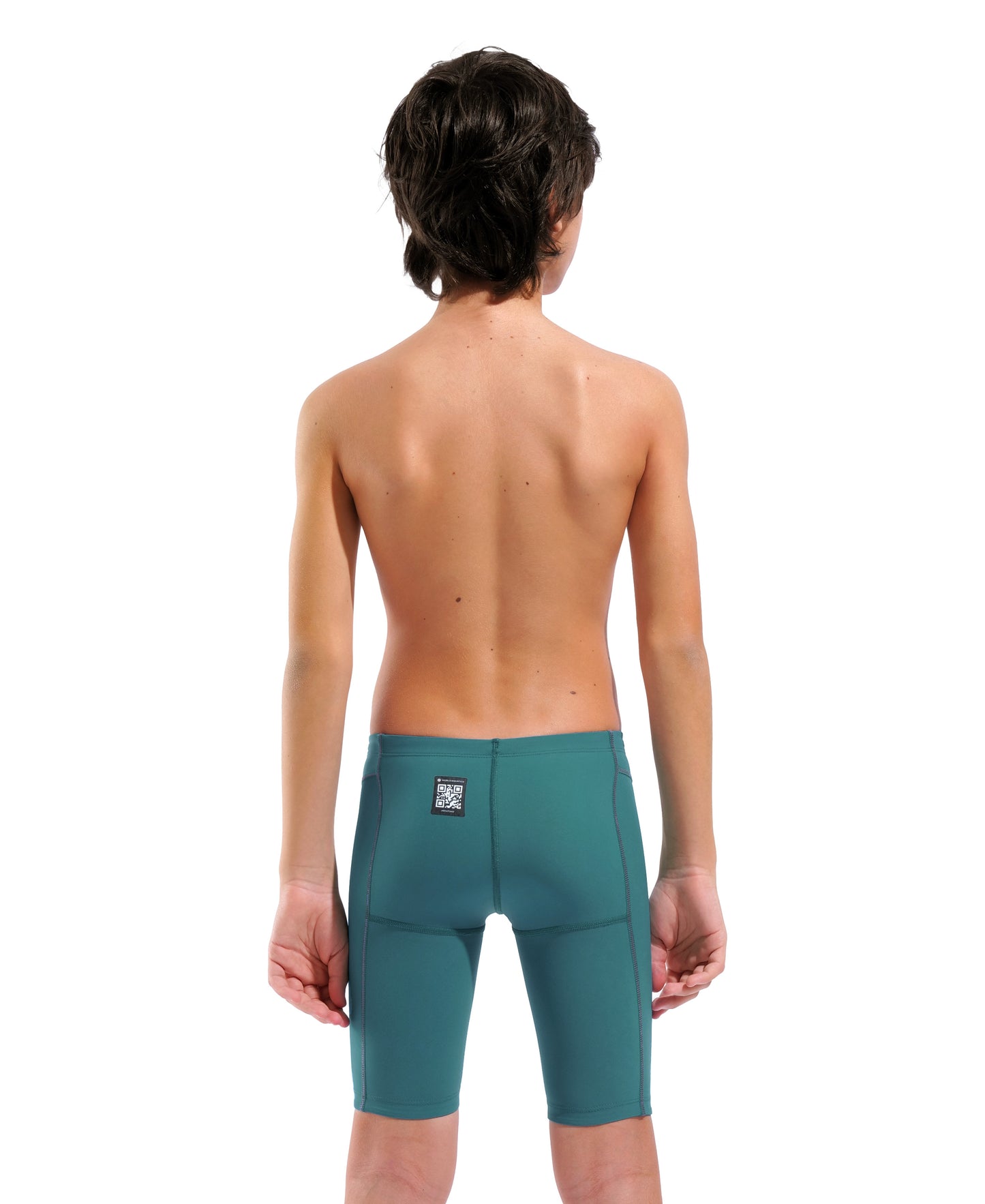 Arena Boys Powerskin Impulso Race Jammer - Jade Aura