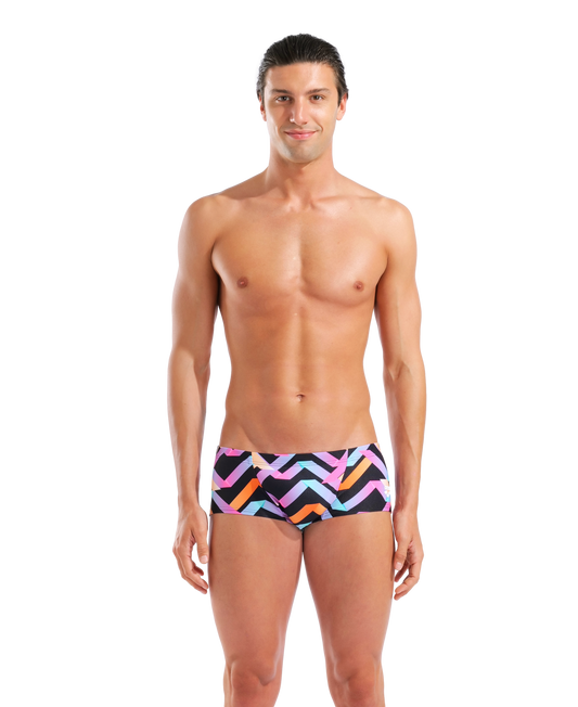 Maillot de bain Arena Solid Team pour homme - Asphalte/Corail