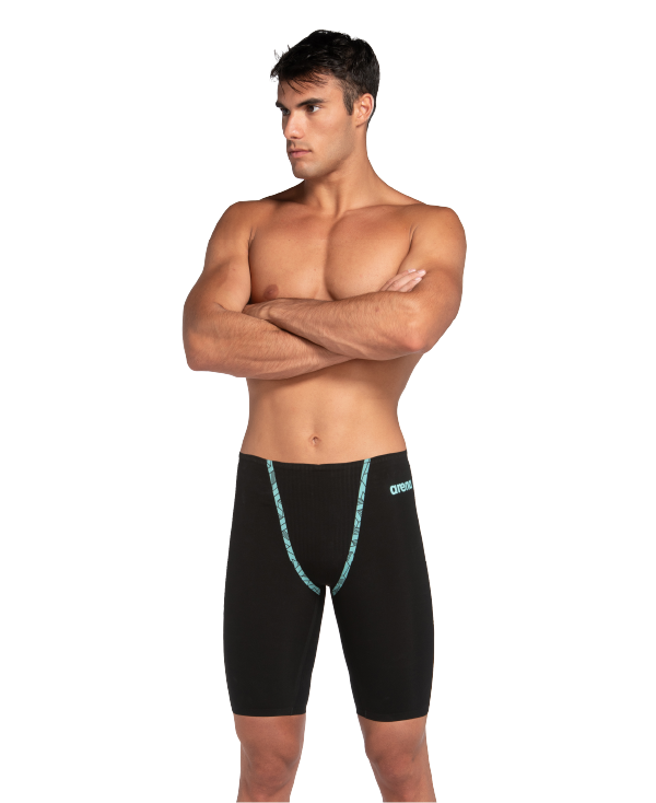 Arena Men's Powerskin Primo High Waist Jammer - Black/Teal