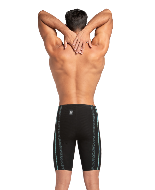 Arena Men's Powerskin Primo High Waist Jammer - Black/Teal