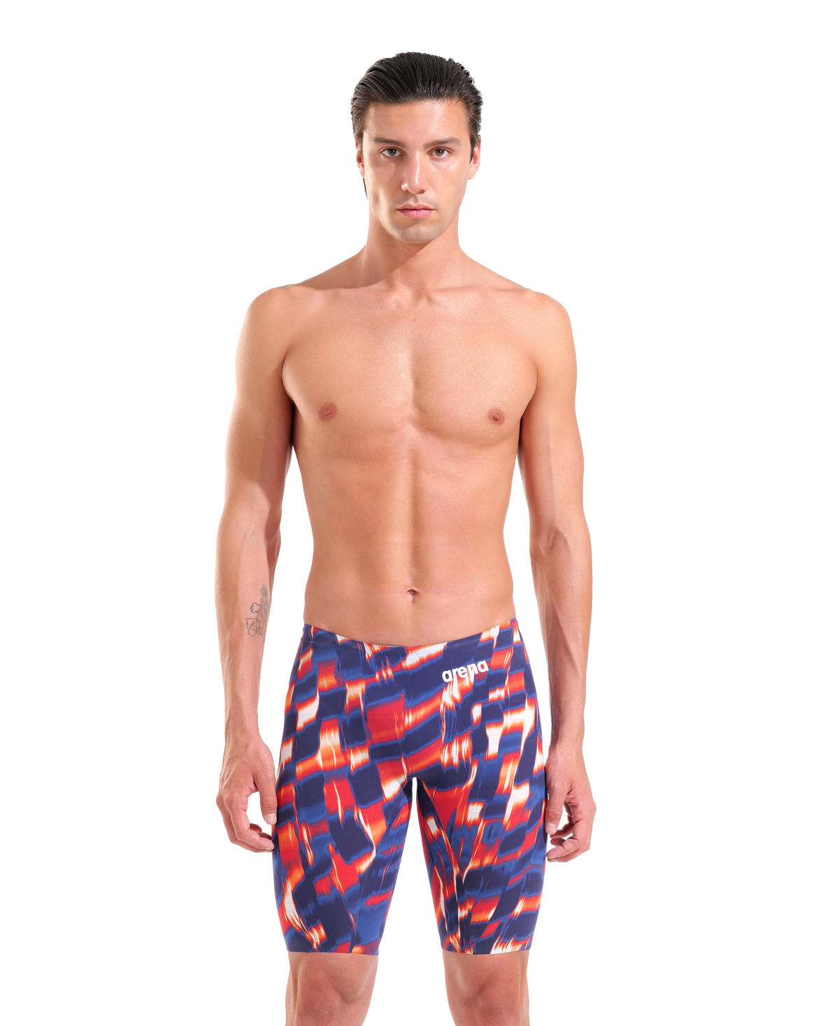 Arena Men's Powerskin Carbon Air3 Jammer - Limited Edition - Red/White/Blue