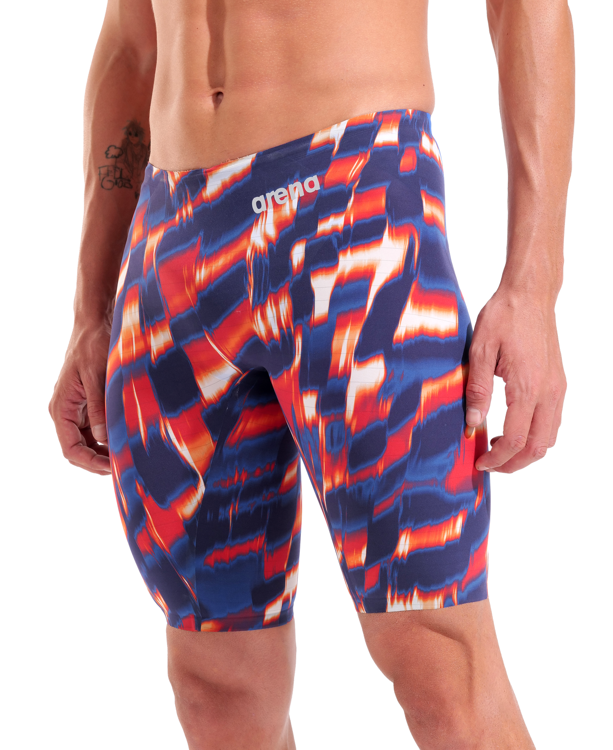 Arena Men's Powerskin Carbon Air3 Jammer - Limited Edition - Red/White/Blue